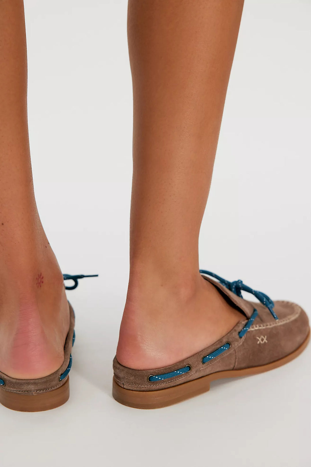 Free People Seas The Day Mule Taupe Suede