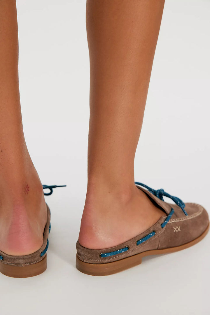 Free People Seas The Day Mule Taupe Suede