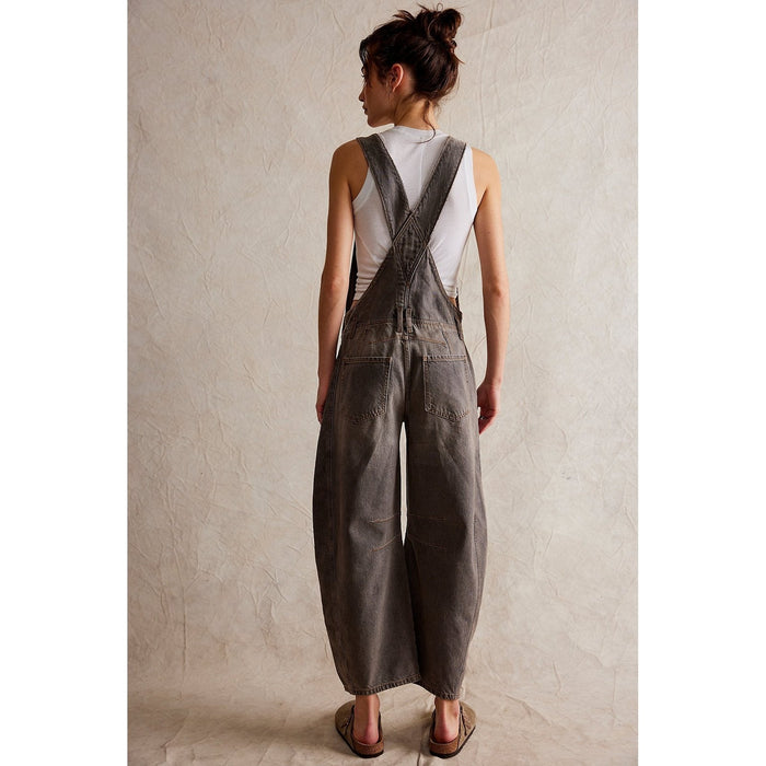 Free People Good Luck Barell Overalls
