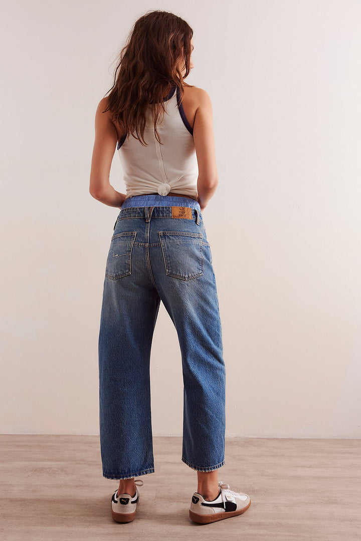 Free People Deep Trance Boyfriend Jeans