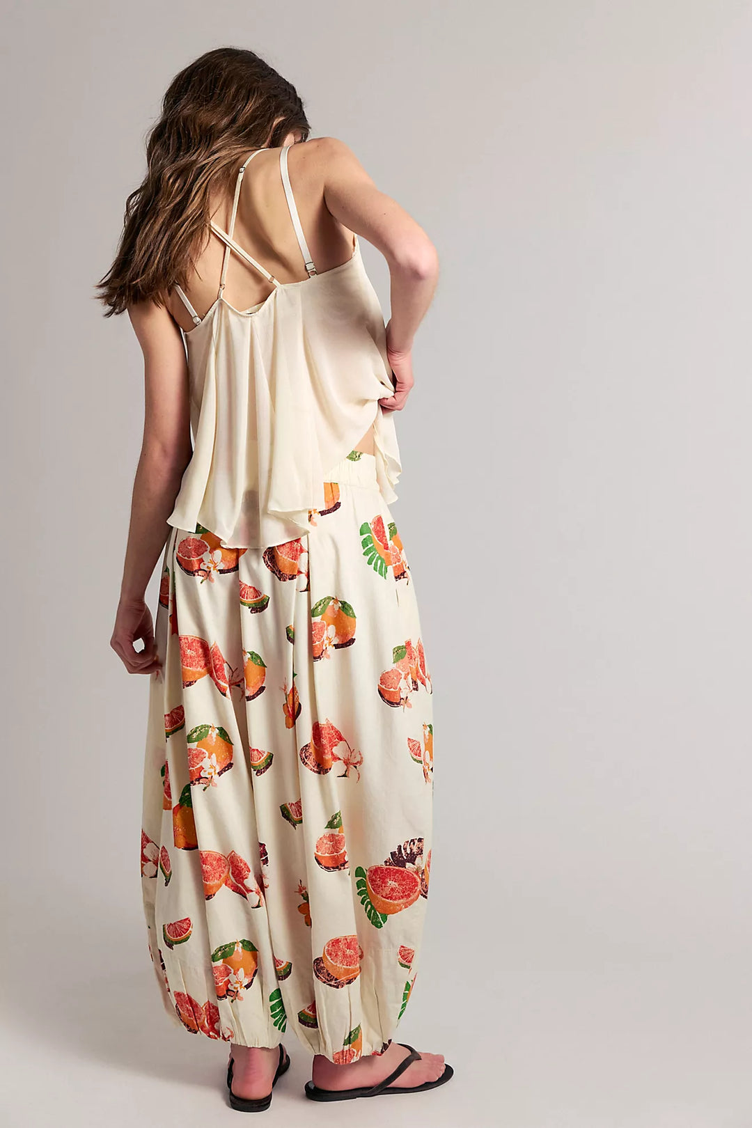 Free People Moonflower Printed Pull-On Balloon Pants
