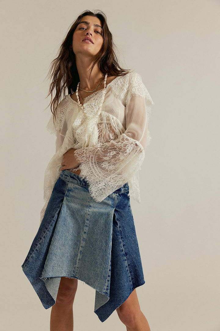 Free People Wild River Handkerchief Skirt