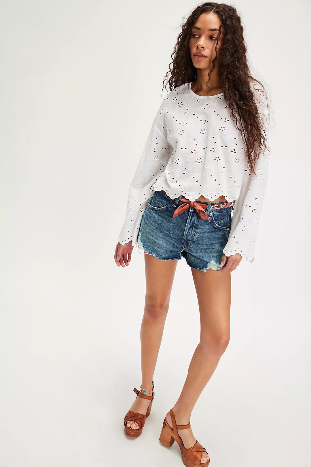 Free People Now Or Never Denim Shorts