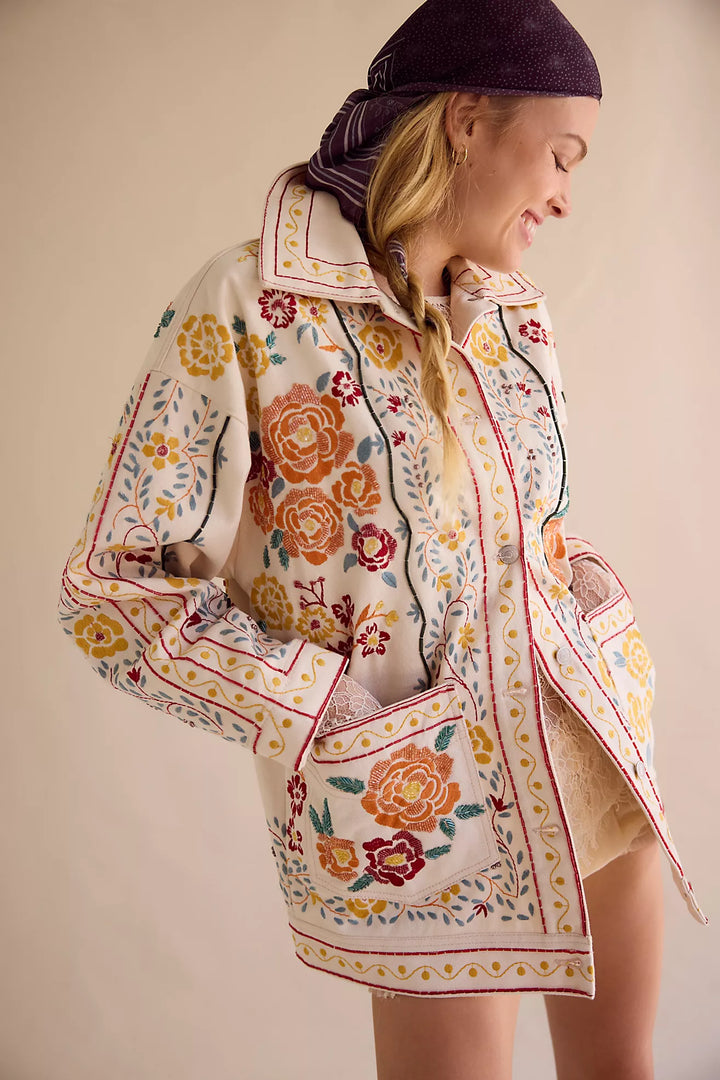Free People Avery Embellished Jacket