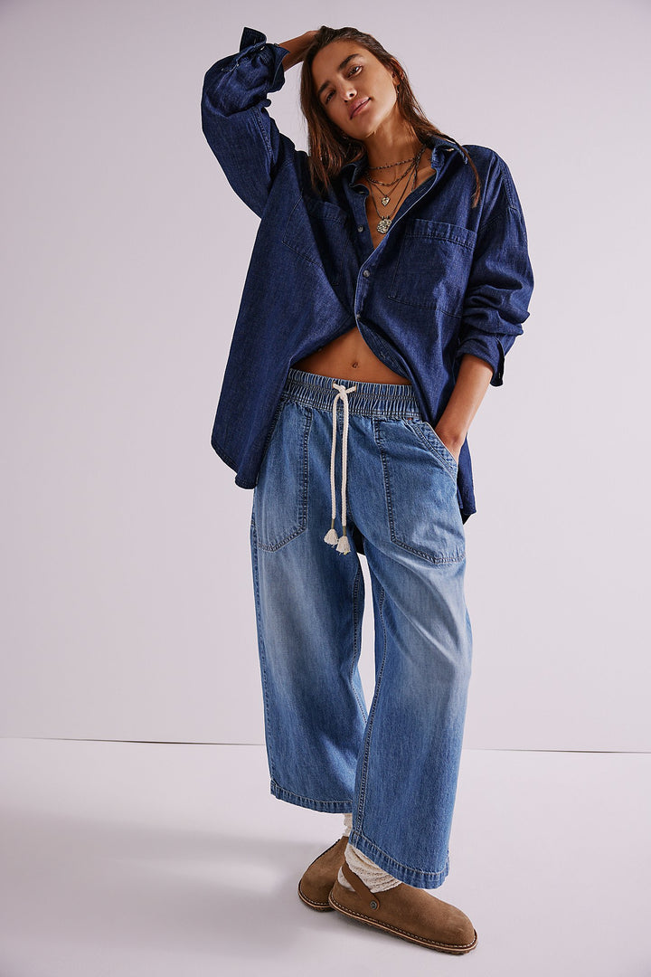 Free People Easy Peasy Pull On Pant