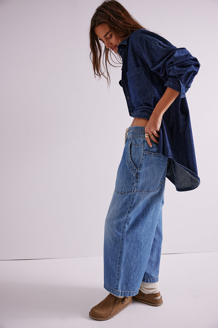 Free People Easy Peasy Pull On Pant