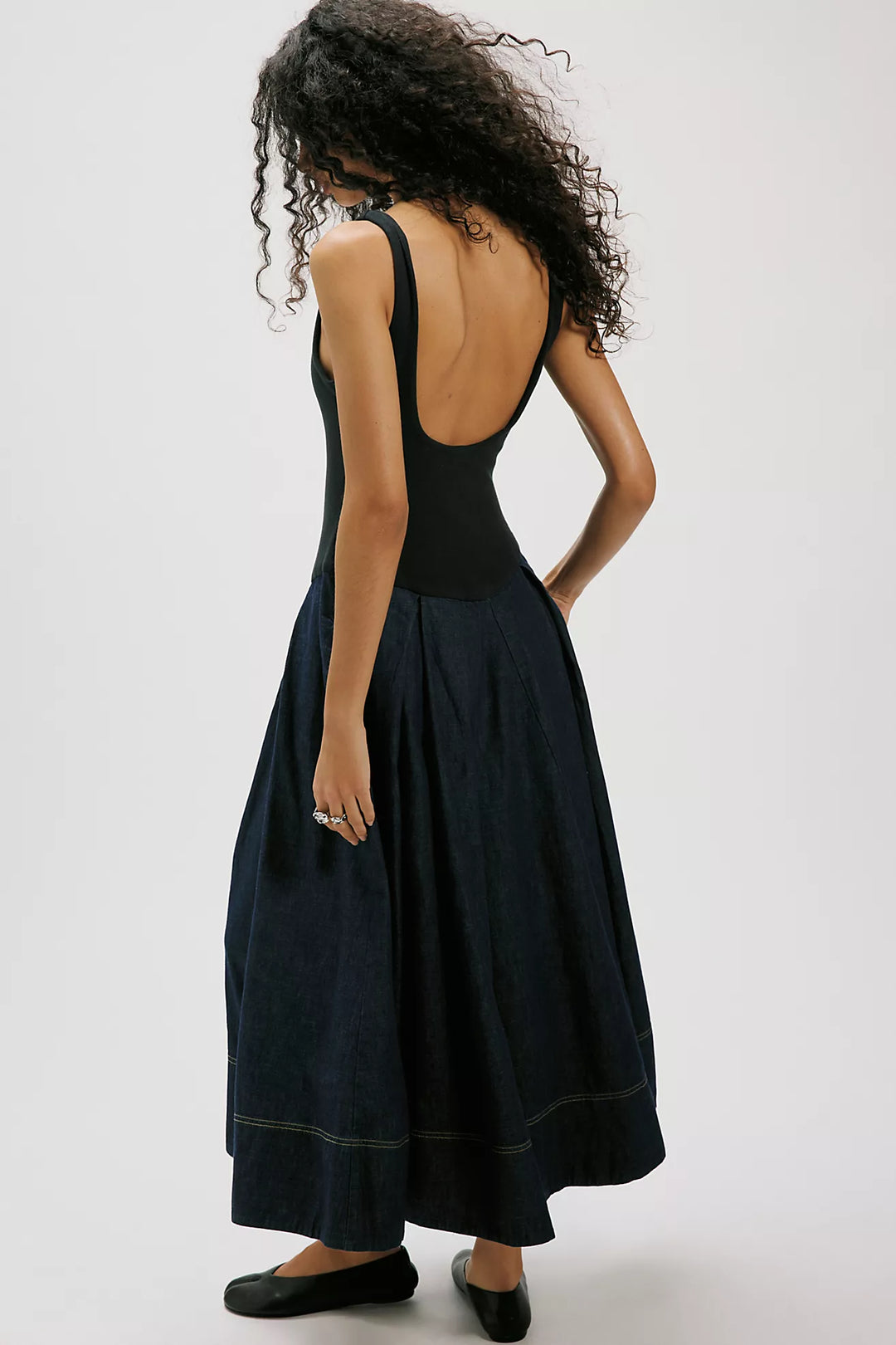 Free People Elio Mini Dress Dark Combo
