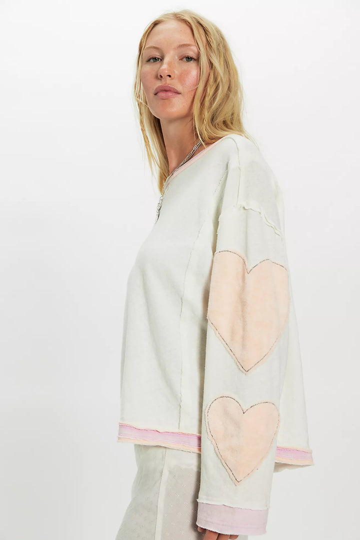 Free People You're A Star Tee Mint Heart