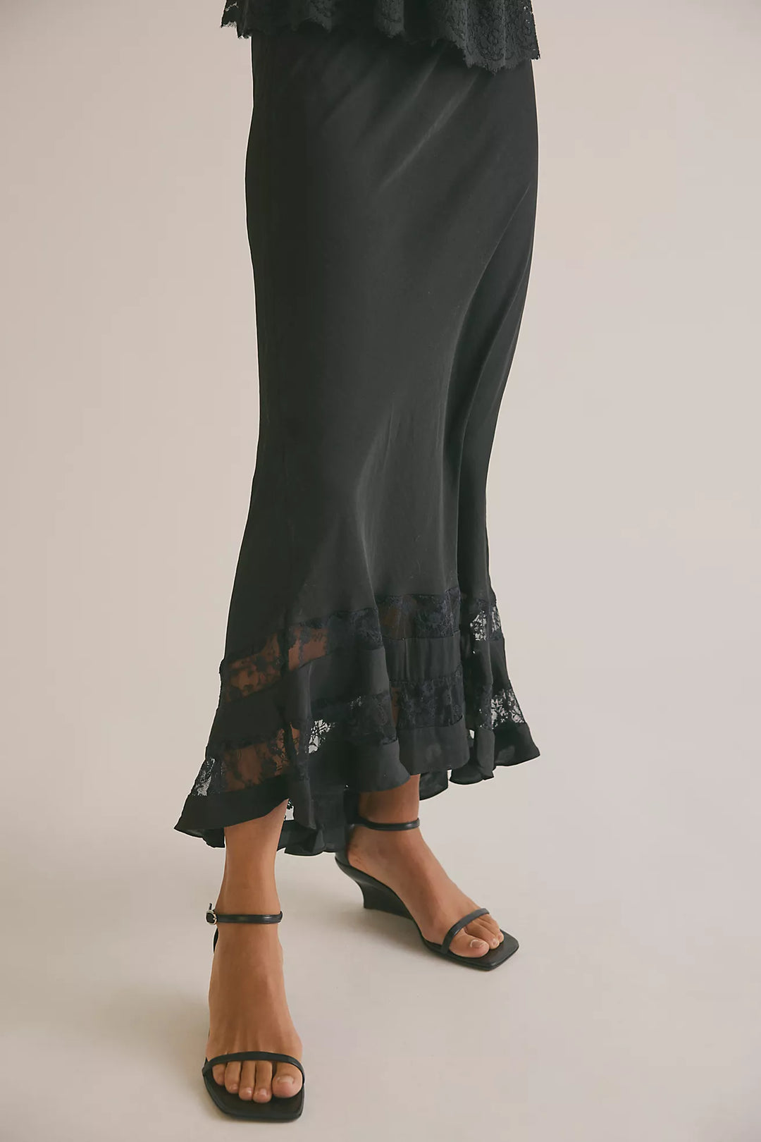 Free People Long Lost Lover Maxi Slip Skirt