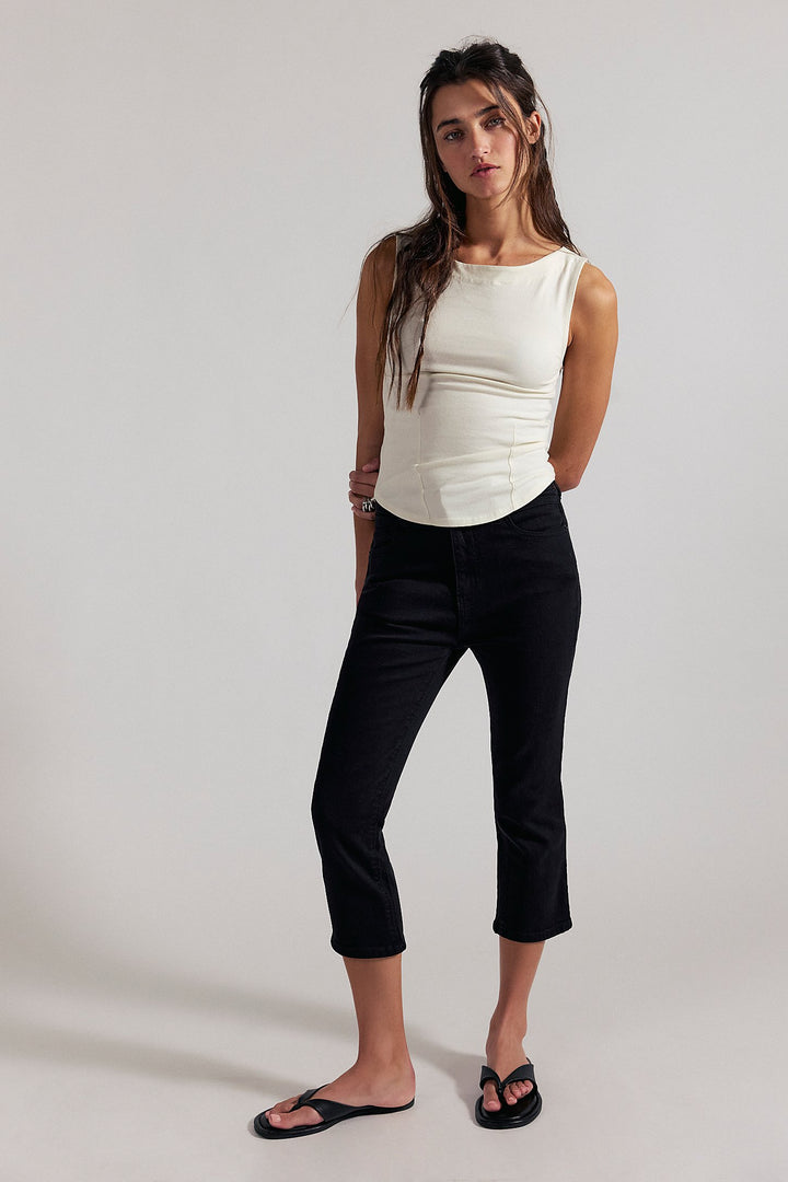 Free People Hot Take Slim Crop Jean