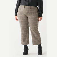 Dex Plus Houndstooth Straight Leg Pant