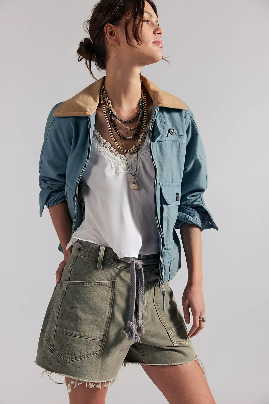 Free People Moxie Barrel Shorts