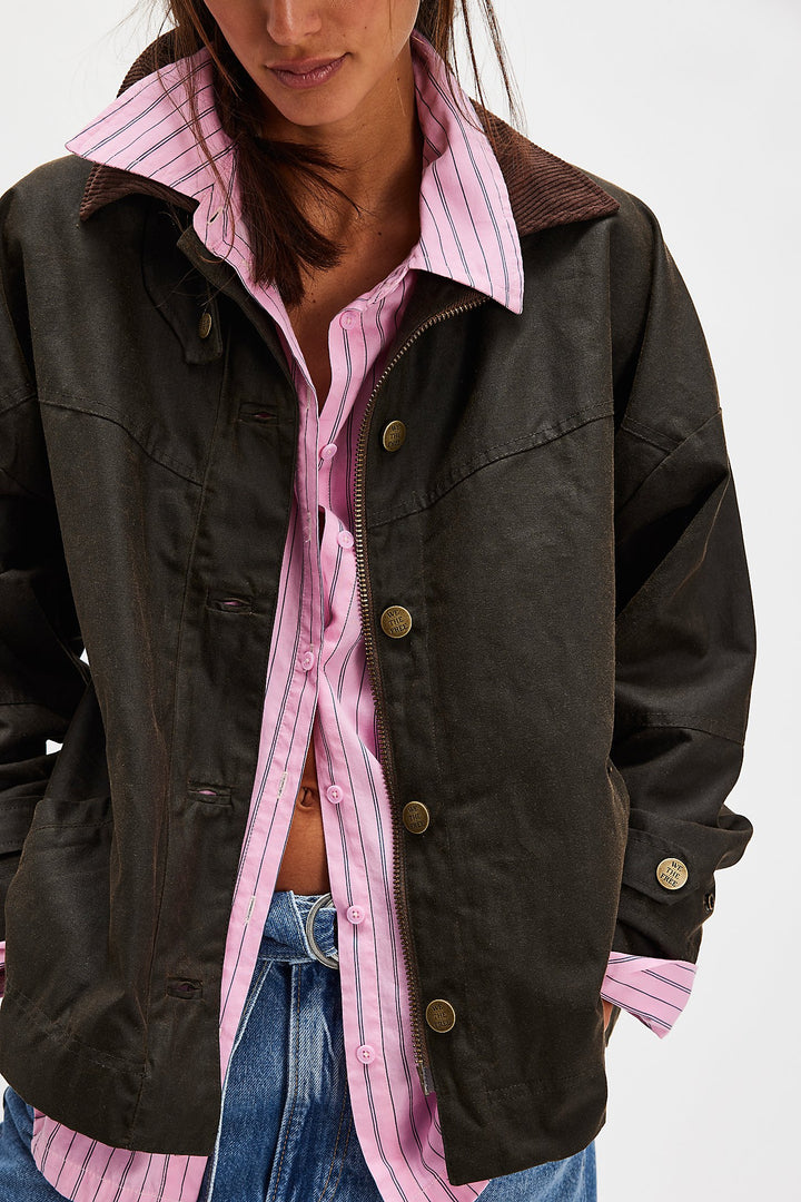 Free People Cori Waxed Jacket