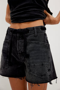 Free People Moxi Jean Shorts Night Hawk