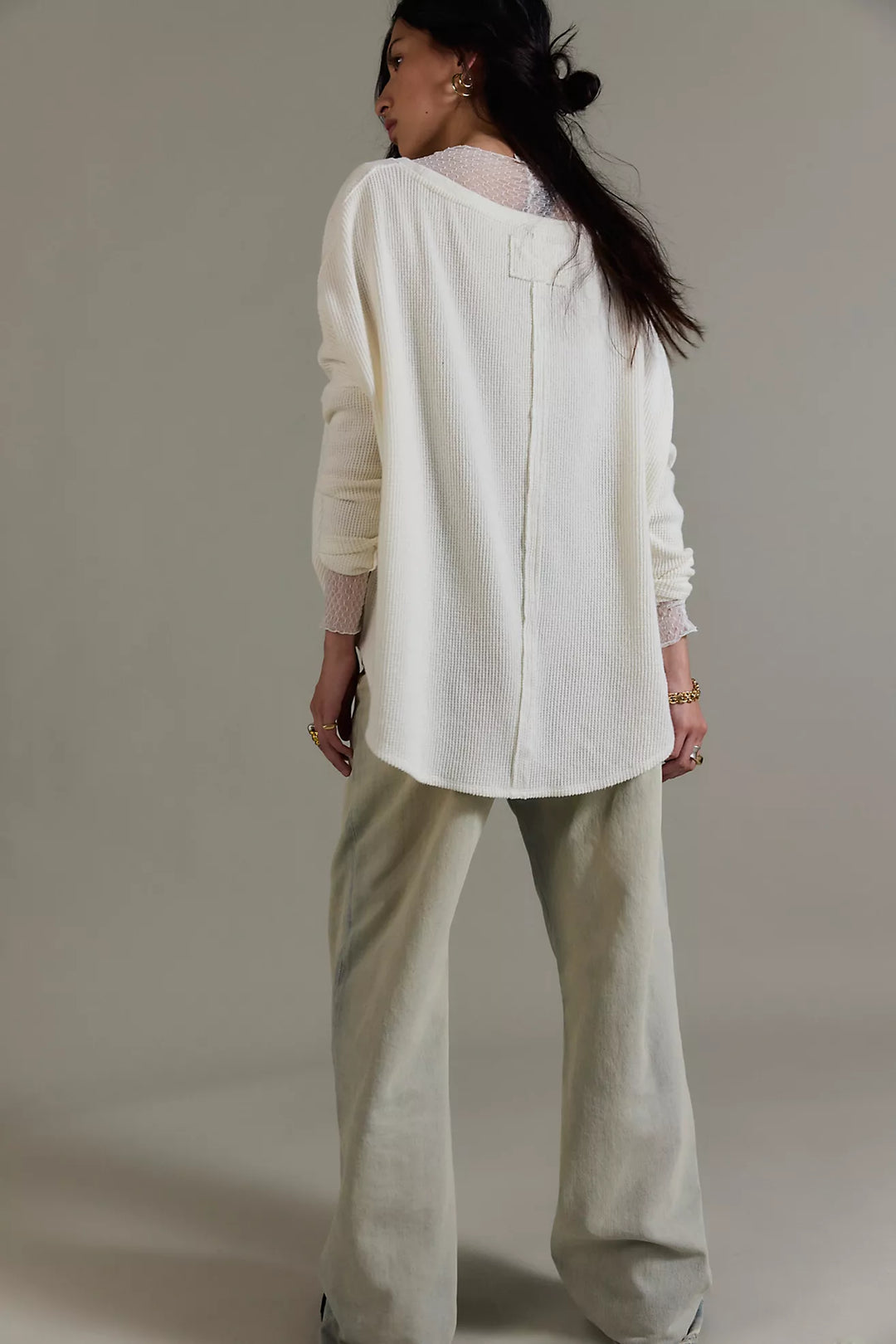 Free People Latte Blues Solid Thermal