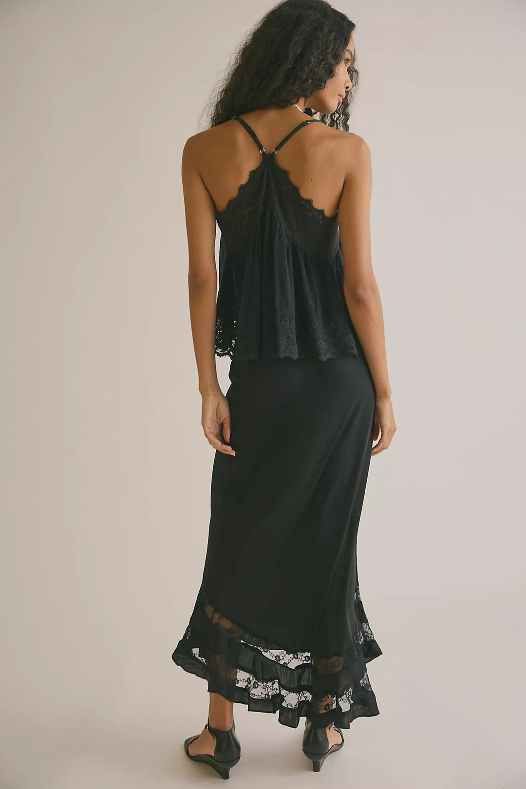 Free People Long Lost Lover Maxi Slip Skirt