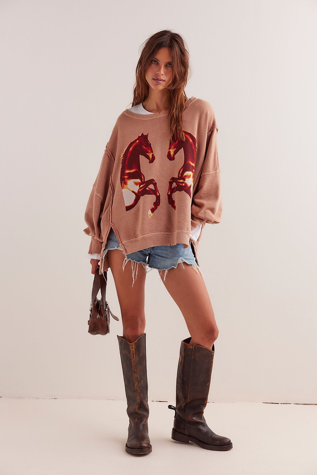Free People Graphic Camden Pullover