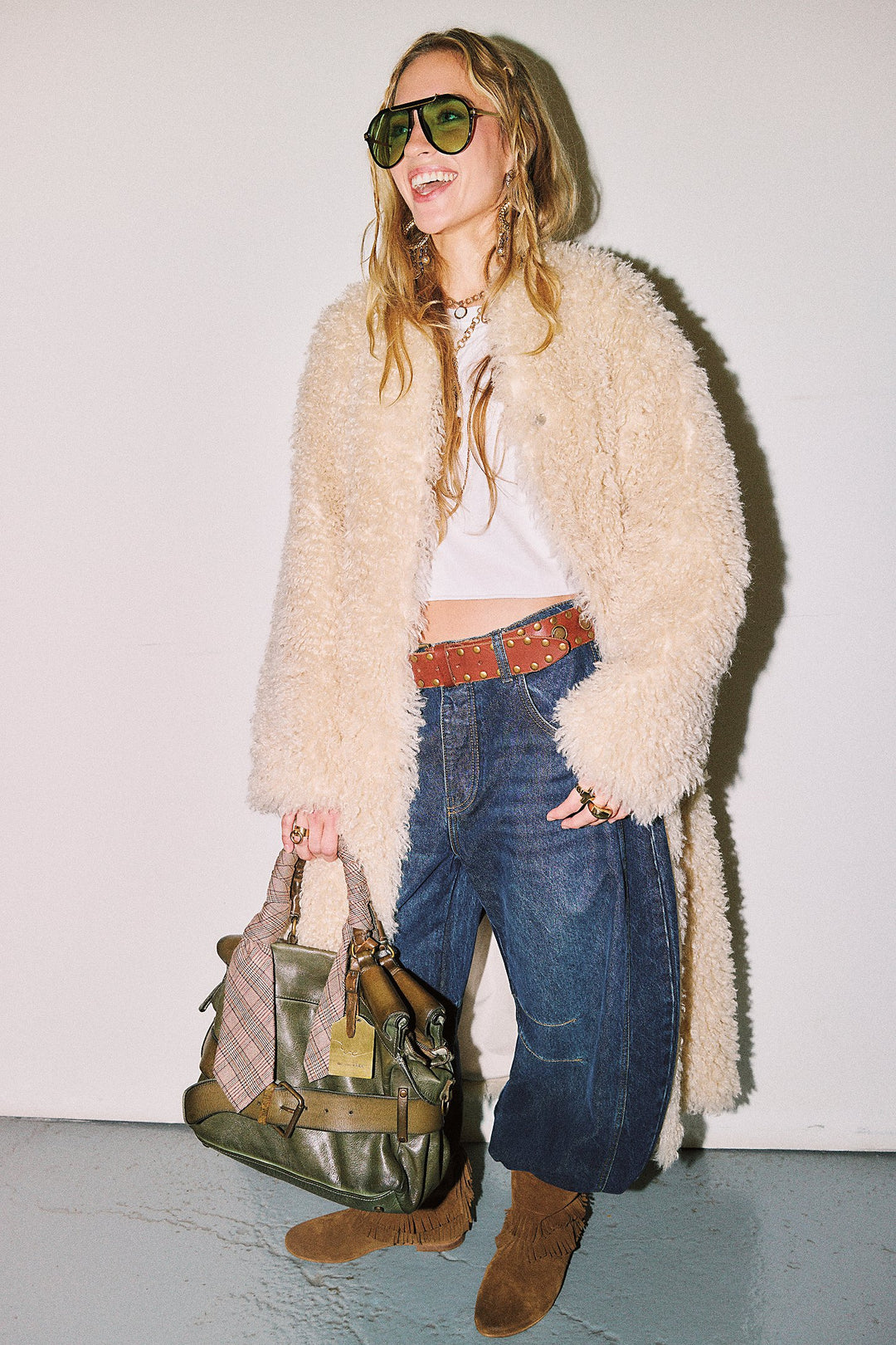 Free People Good Luck Barrel Jean Deep End