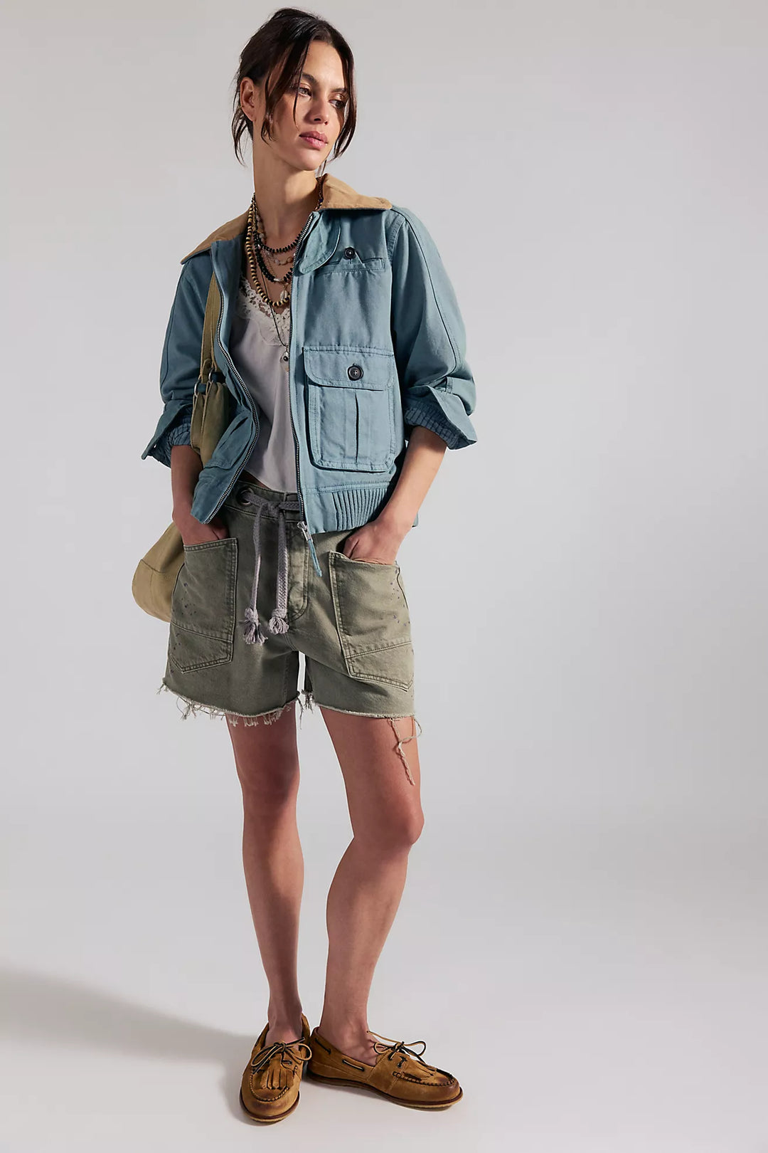 Free People Moxie Barrel Shorts
