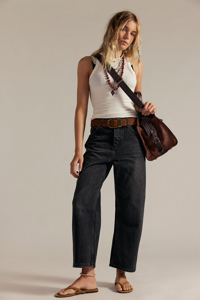 Free People Deep Trance Dropped Boyfriend Jeans