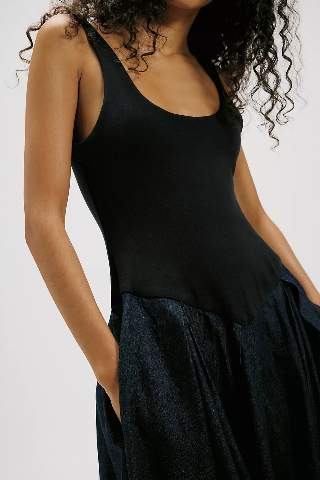 Free People Elio Mini Dress Dark Combo