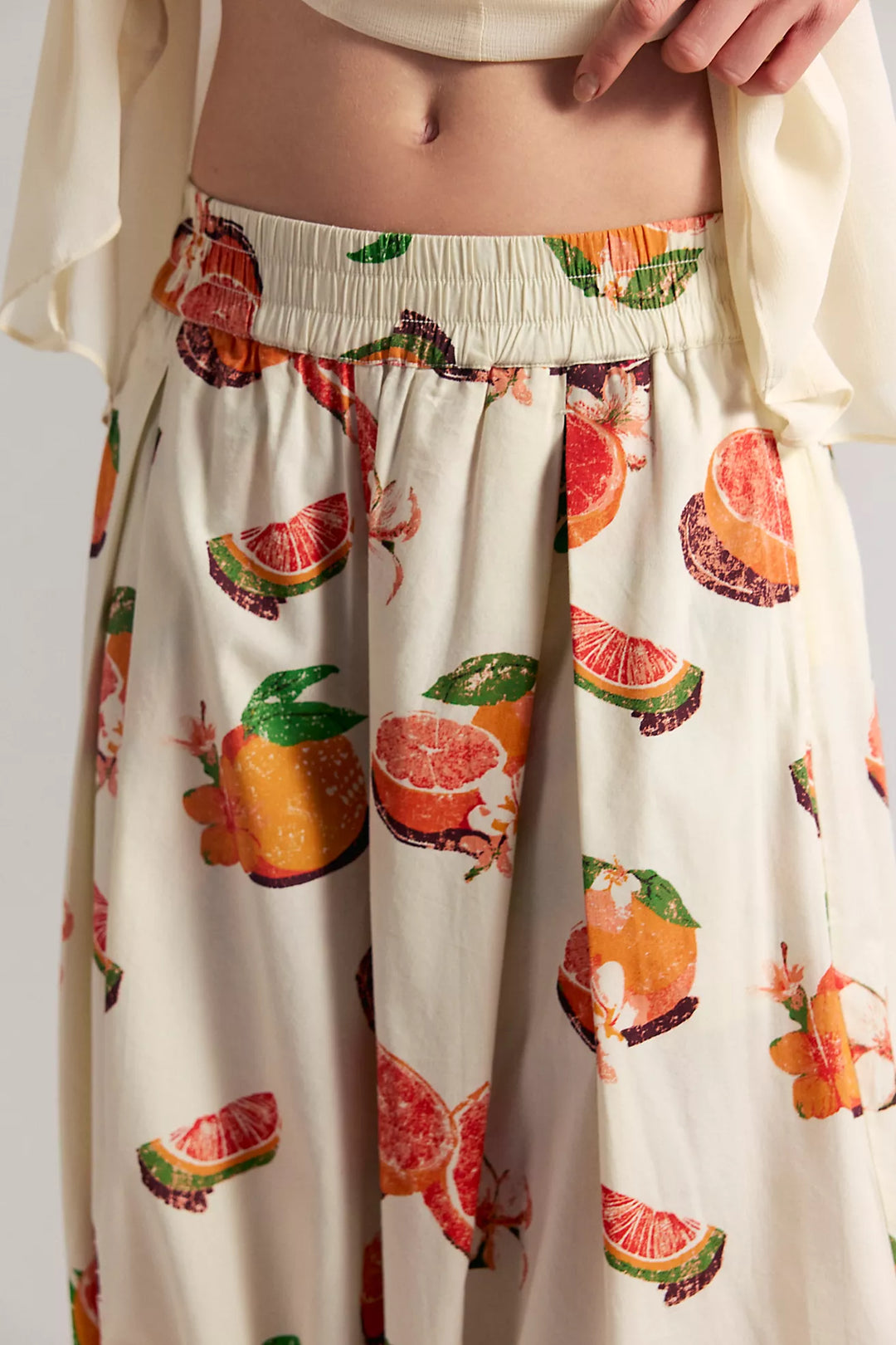 Free People Moonflower Printed Pull-On Balloon Pants