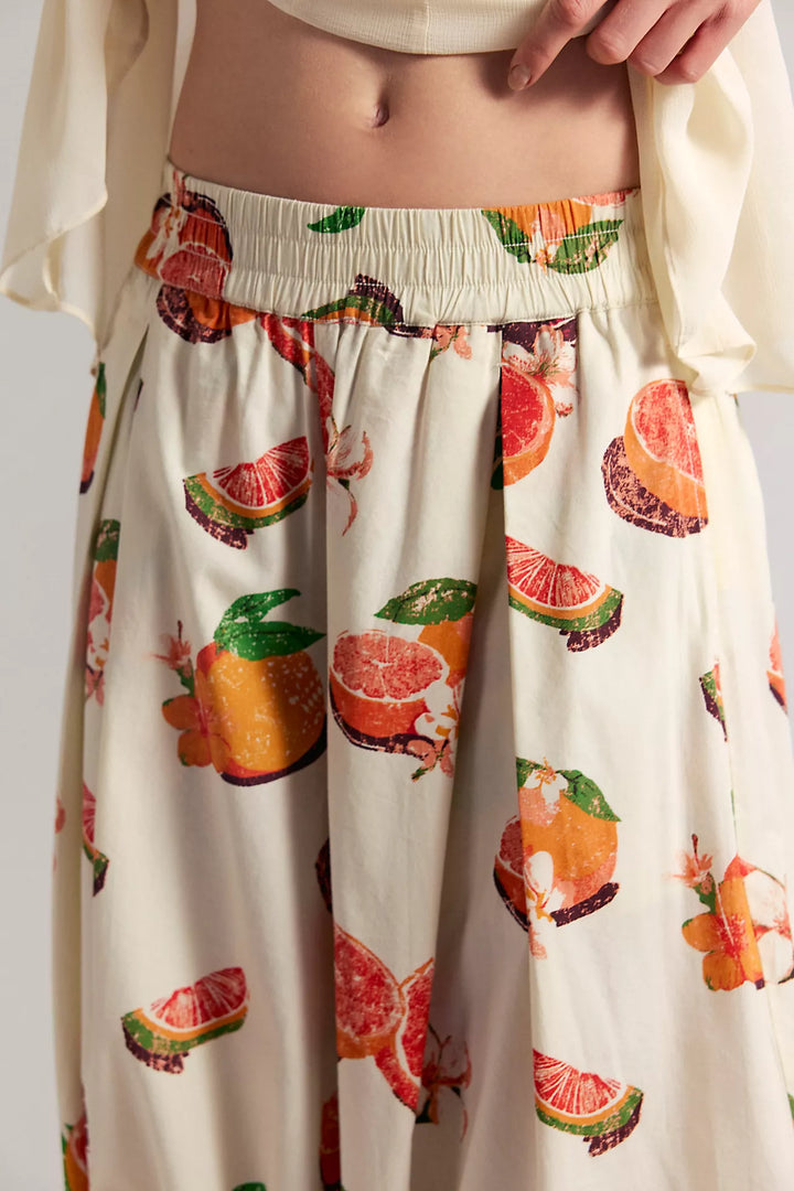 Free People Moonflower Printed Pull-On Balloon Pants