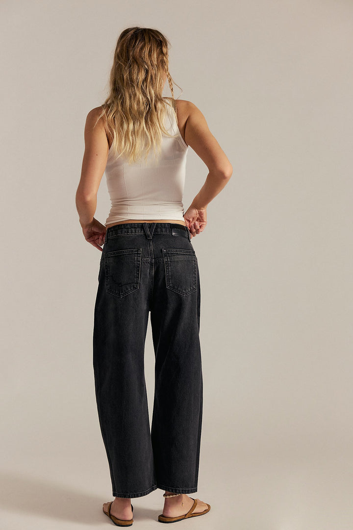 Free People Deep Trance Dropped Boyfriend Jeans