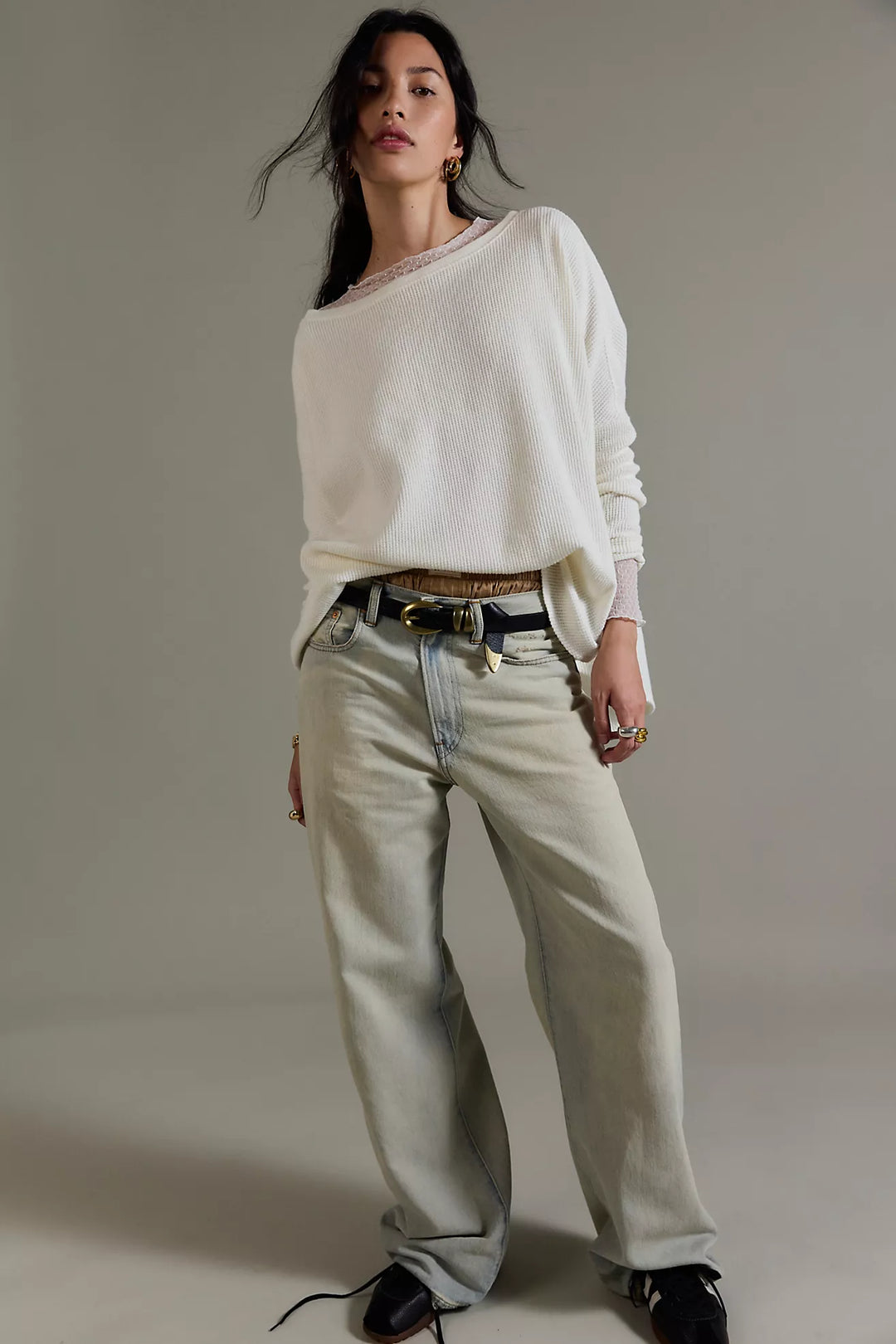 Free People Latte Blues Solid Thermal