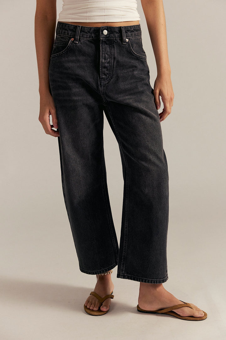 Free People Deep Trance Dropped Boyfriend Jeans