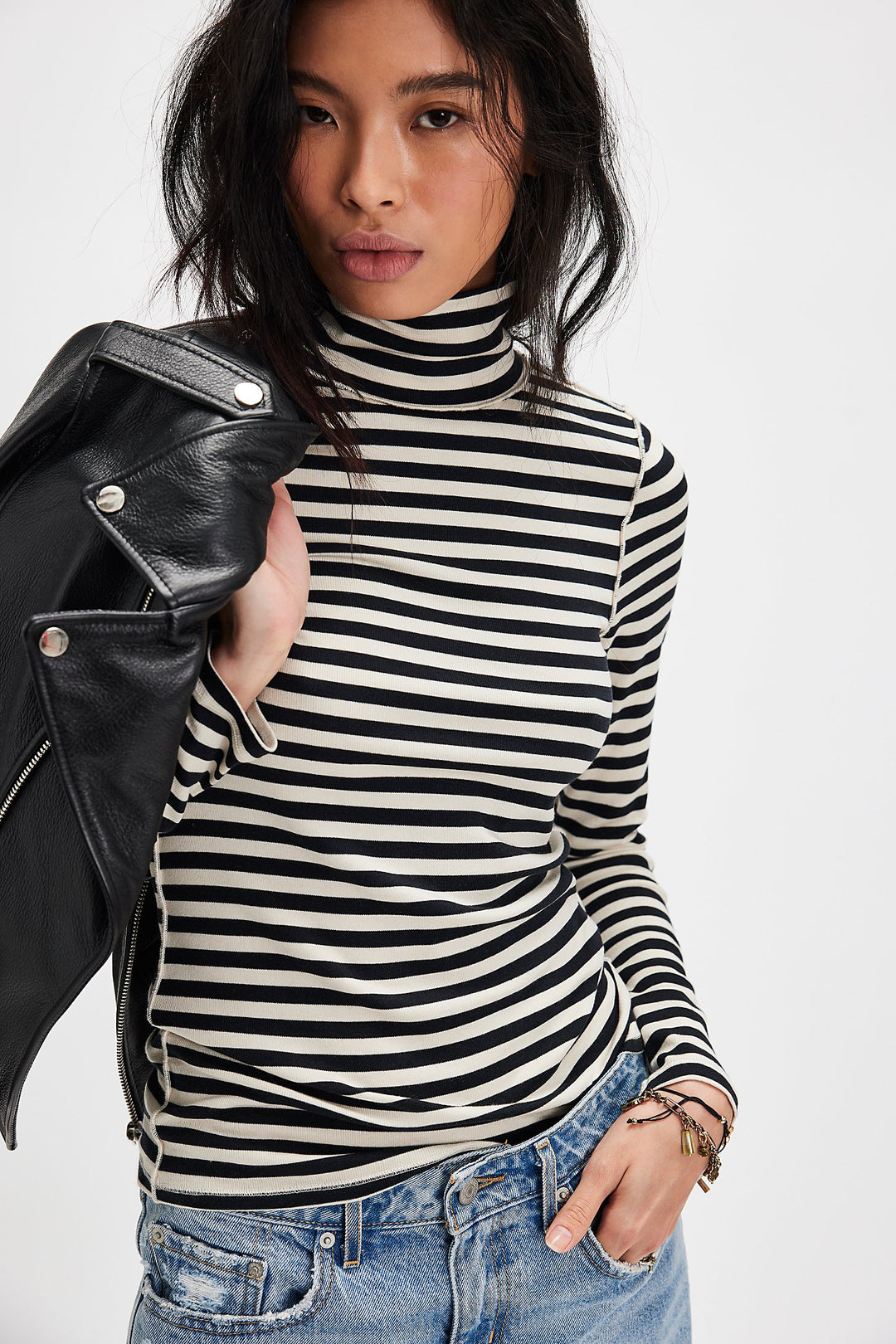 Good Good Stripe Turtleneck