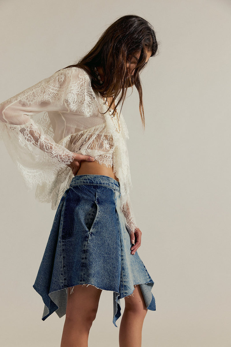 Free People Wild River Handkerchief Skirt