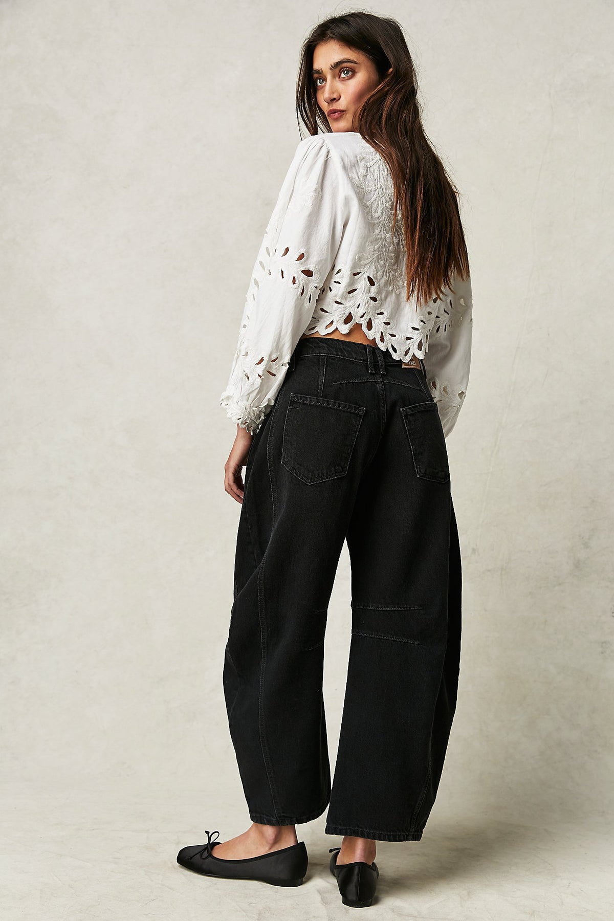 Free People Good Luck Barrel Jean Soundwave