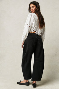 Free People Good Luck Barrel Jean Soundwave