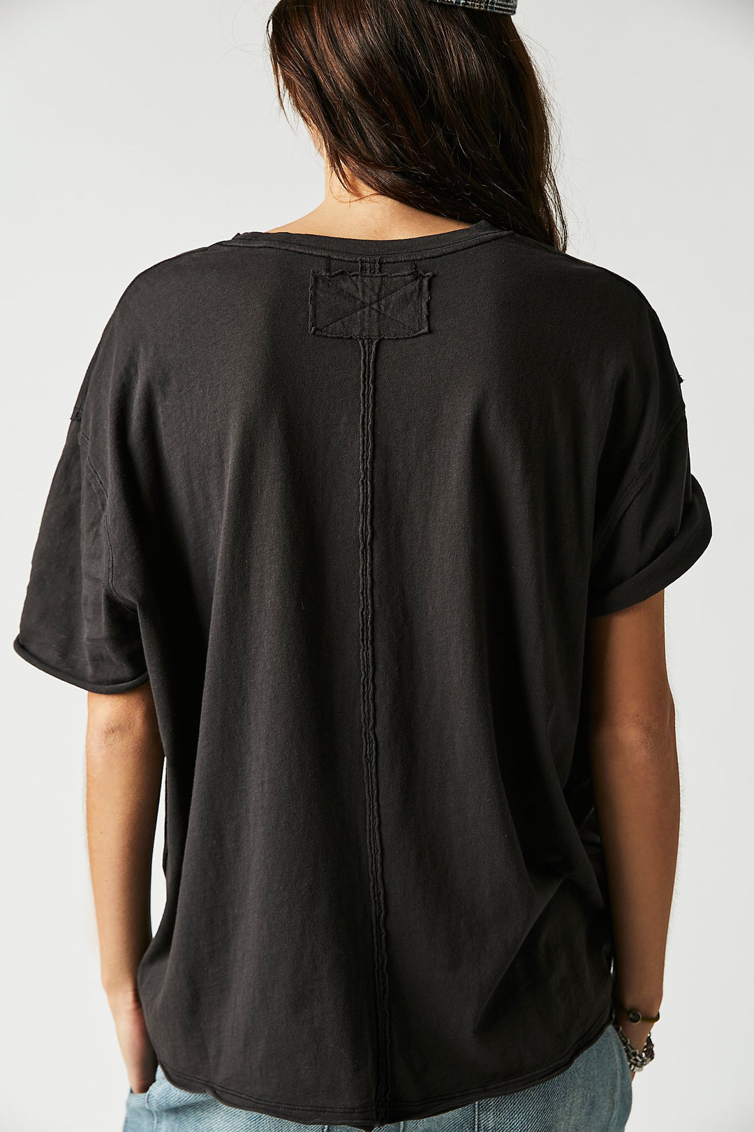 Free People Nina Crew Neck Tee