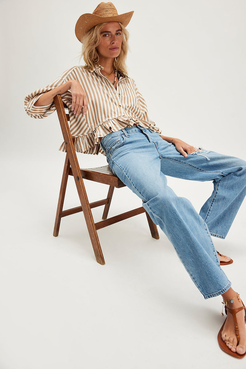 Free People Bailey Stripe Shirt