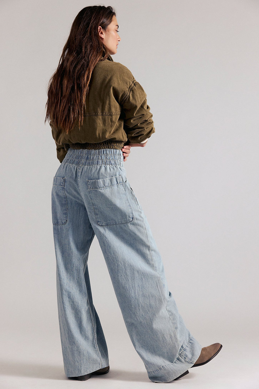 Free People Breezy Denim Pull-On Jeans