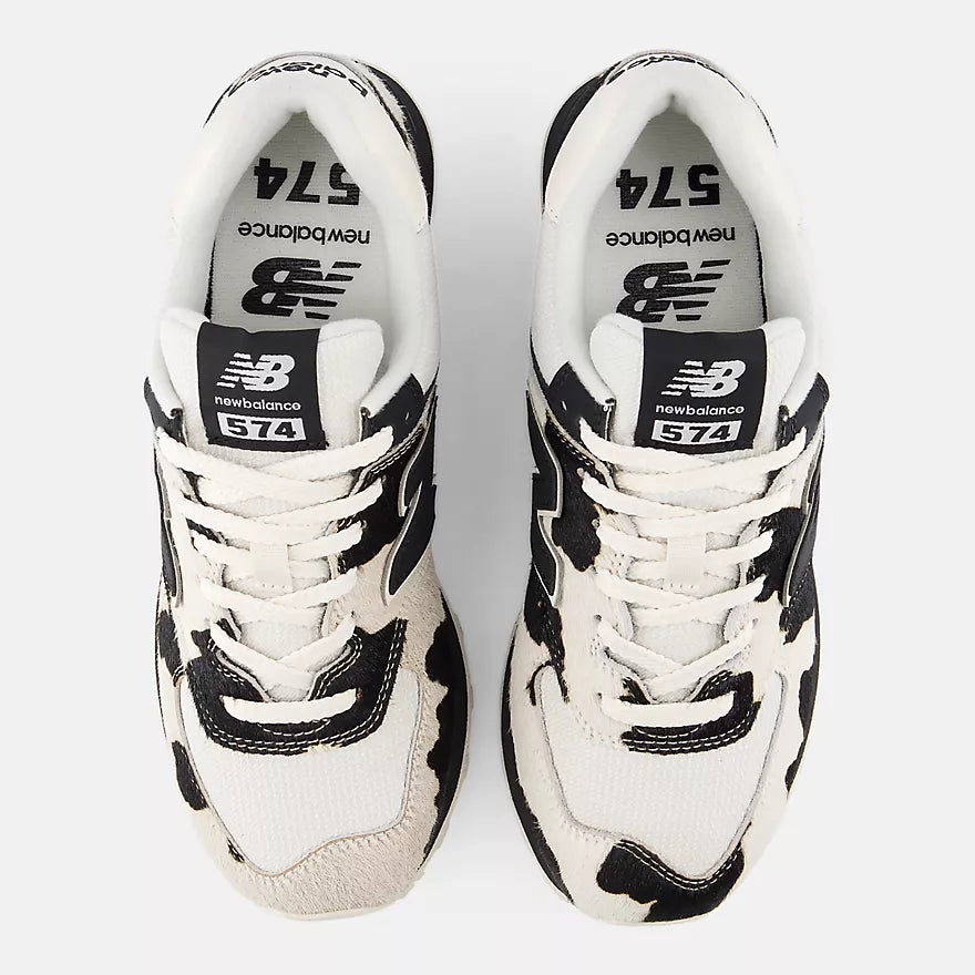 New Balance 574 Black with Linen