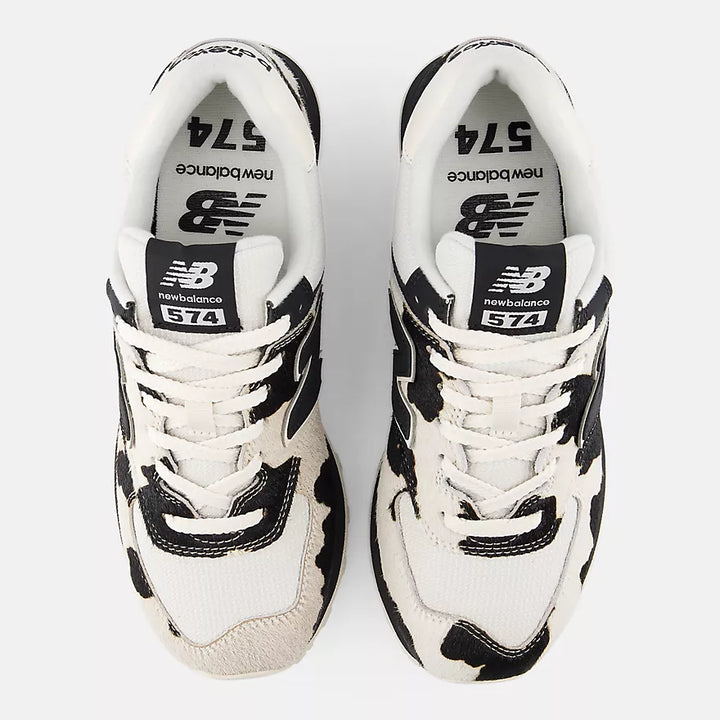 New Balance 574 Black with Linen