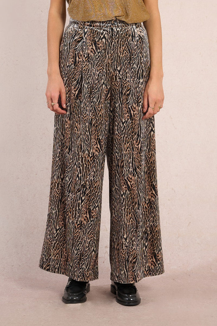 Molly Bracken Wide Leg Velvet Trousers