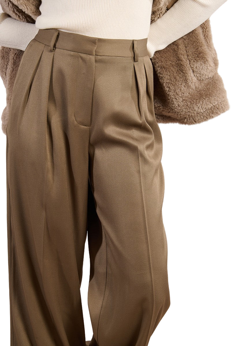 Molly Bracken Wide Pleated Trousers