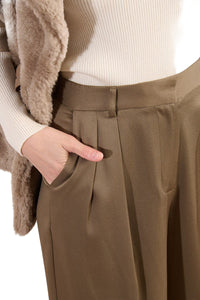Molly Bracken Wide Pleated Trousers