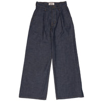 Naked & Famous Wide Leg Trouser Slub Nep Rinsed Denim
