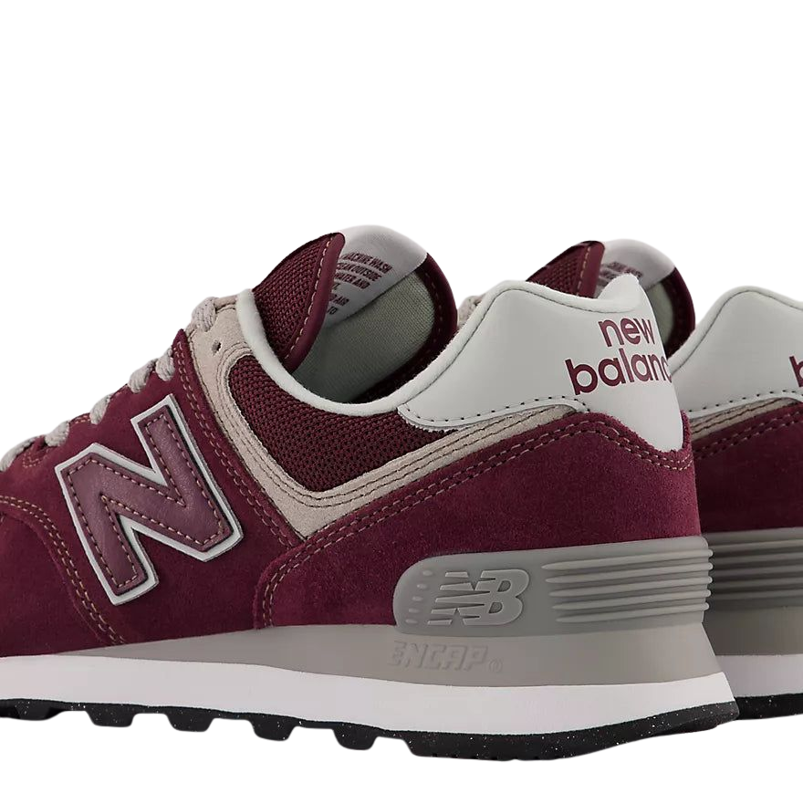 New Balance Womens 574 Red Wine