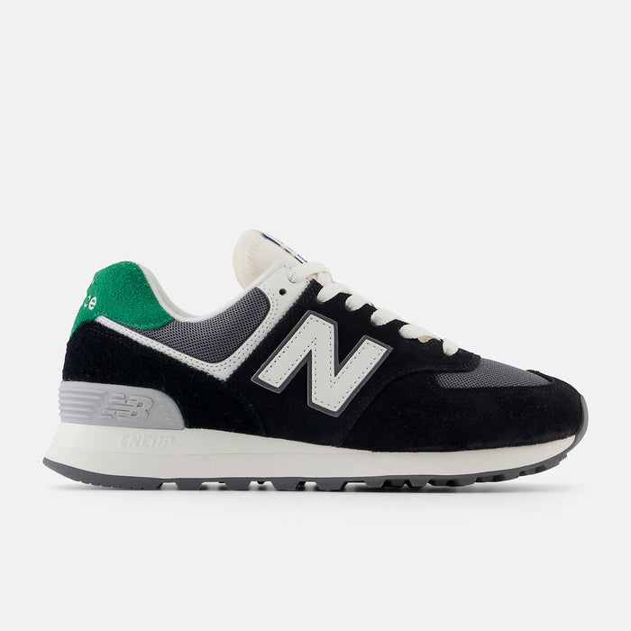 New Balance Womens 574 Black with Classic Pine