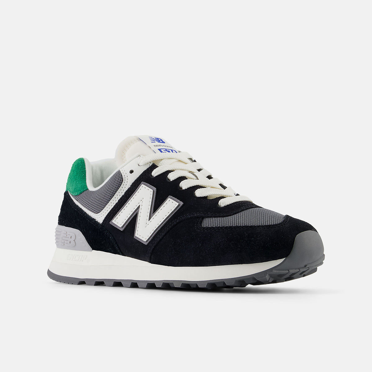 New Balance Womens 574 Black with Classic Pine