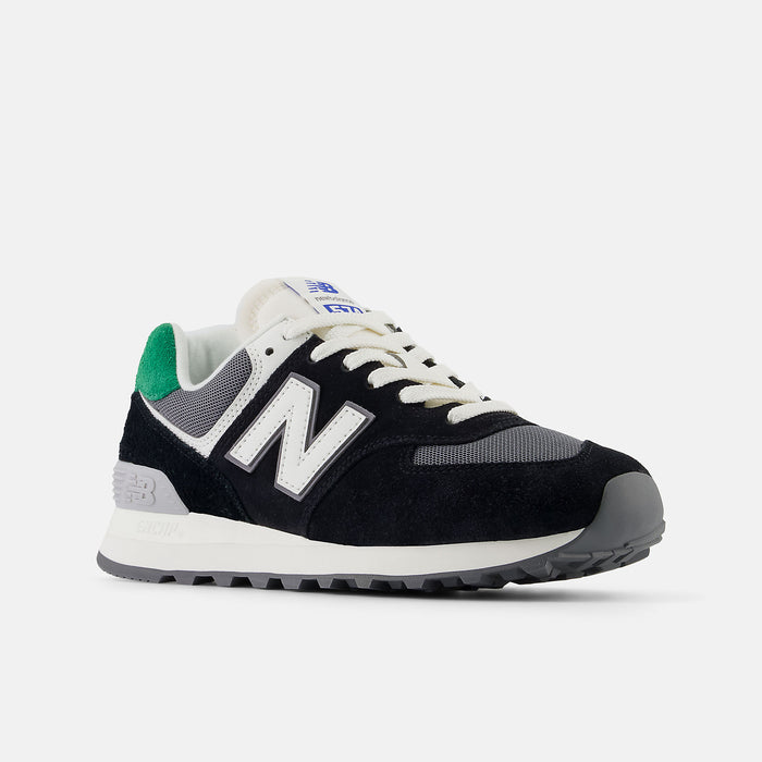 New Balance Womens 574 Black with Classic Pine