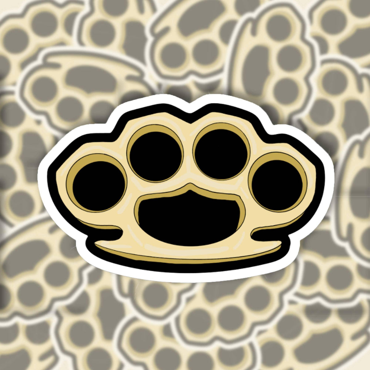 Brass Knuckle Sticker BOBBYK Boutique