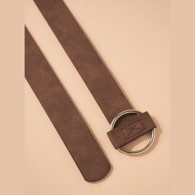 Faux Suede Leather Belt