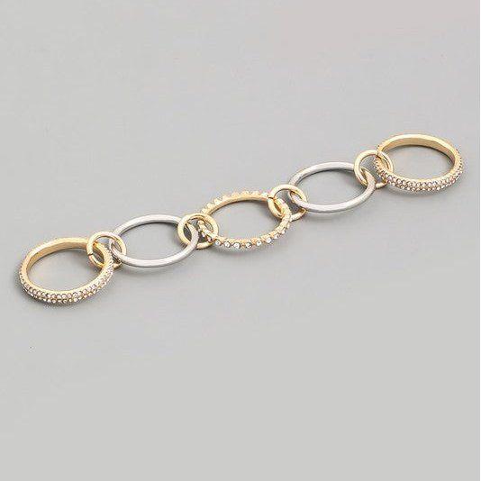Multi Chain Link Ring - S.O.S Save Our Soles